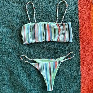 Stripper retro bikini set